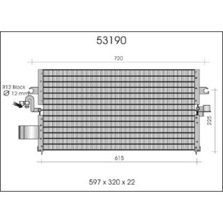 53190  CONDENSER NISSAN PRIMERA