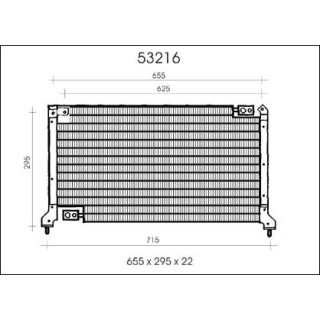 53216  CONDENSER SUBARU LEGACY