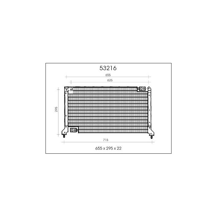 53216  CONDENSER SUBARU LEGACY