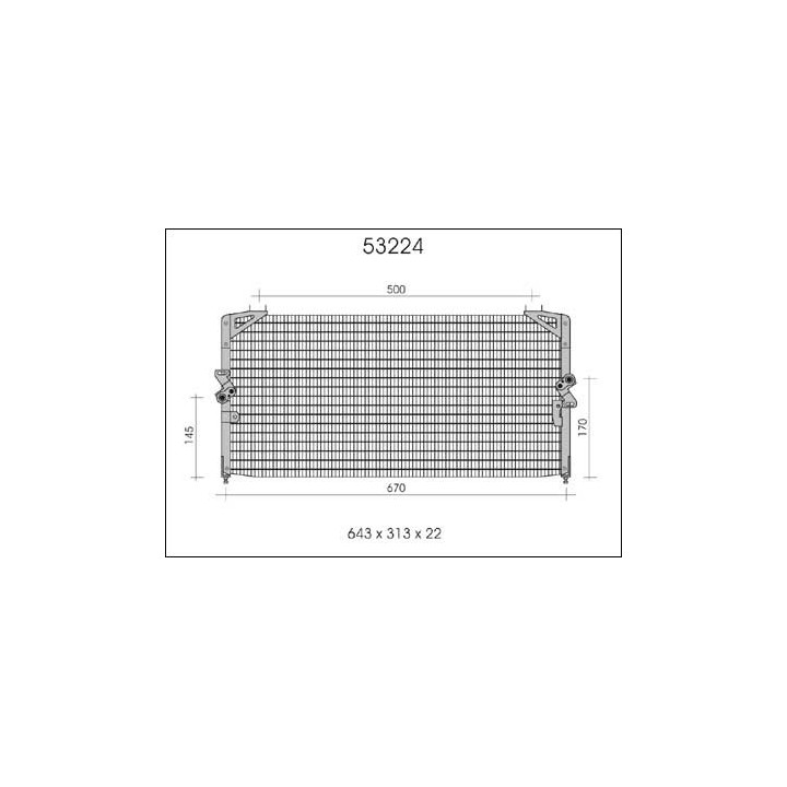 53224  CONDENSER TOYOTA CAMRY SV21