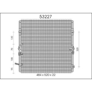 53227  CONDENSER TOYOTA LANDCRUISER 70