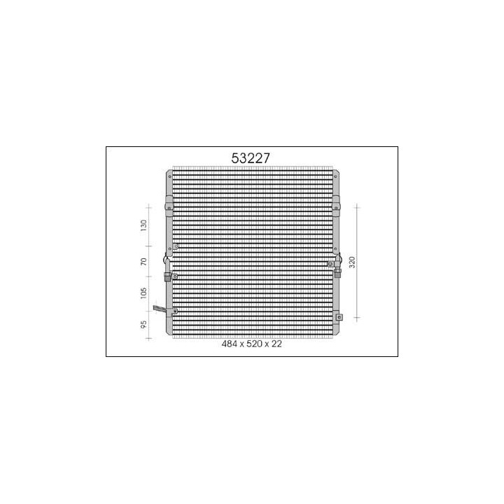 53227  CONDENSER TOYOTA LANDCRUISER 70