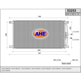 53253  CONDENSER JAGUAR XK8/XKR