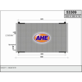 53309  COND PEUGEOT 406 II 1.6-1.8 16V-2.9 V6
