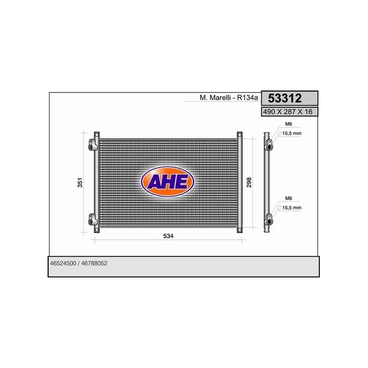 53312  COND FIAT Punto II 1.8 16V-1.9 D-1.9 JTD