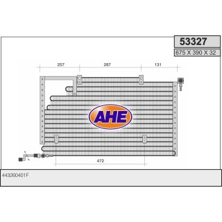 53327  CONDENSER AUDI 100