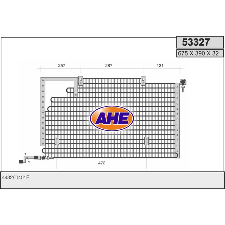 53327  CONDENSER AUDI 100