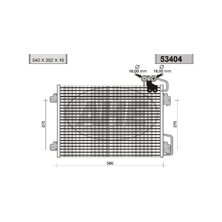 53404  COND RENAULT Megane Scenic 1.4-1.6-2.0-1.9 D-1.9 D