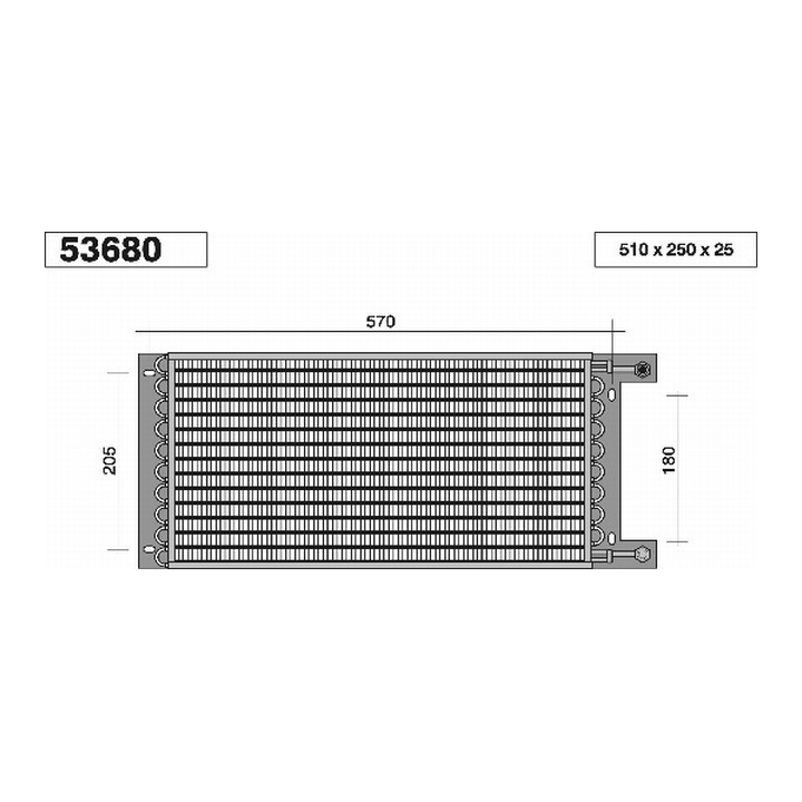 53680  CONDENSER LANCIA DELTA/PRISMA