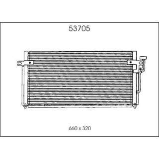 53705  CONDENSER MITSUBISHI COLT/LANCER