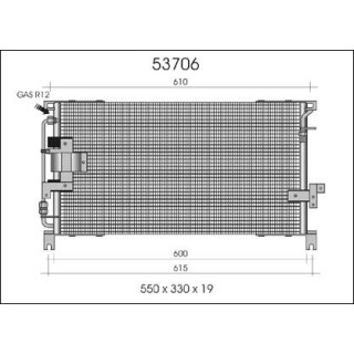 53706  CONDENSER MITSUBISHI L200