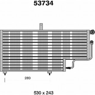 53734  CONDENSER PEUGEOT 205