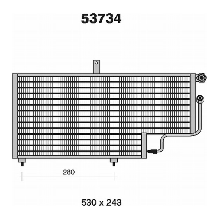 53734  CONDENSER PEUGEOT 205