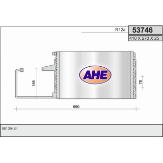 53746  CONDENSER CITROËN AX II