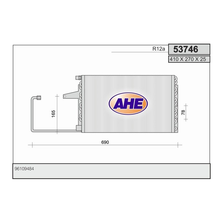 53746  CONDENSER CITROËN AX II