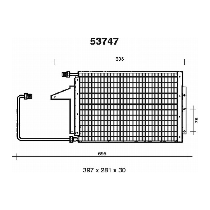53747  CONDENSER CITROËN AX II