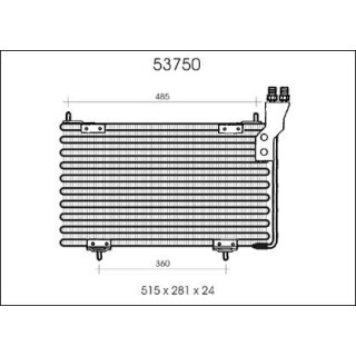53750  CONDENSADOR CITROEN BX 1.7/1.9/TD/83-(515x281x24