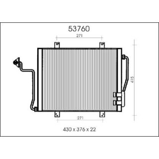 53760  CONDENSADOR RENAULT 19/1.8/1.9 T.D/94-(430x376x22
