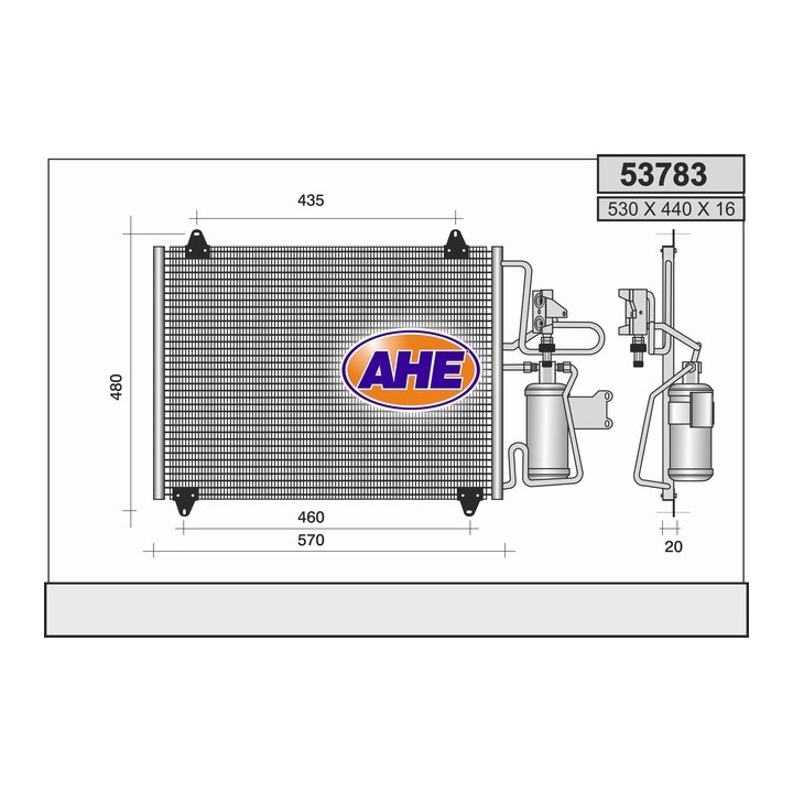 53783  CONDENSER RENAULT SAFRANE II