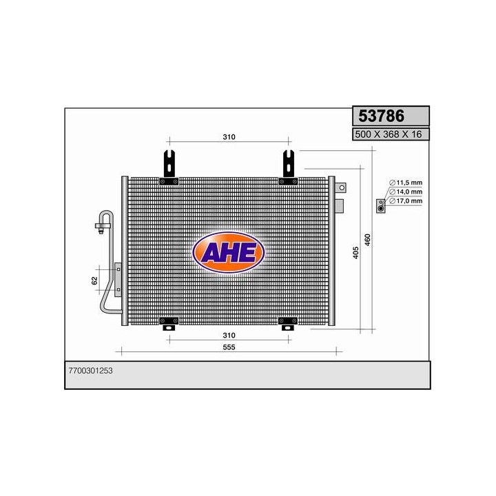 53786  COND RENAULT Kangoo I 1.2 i-1.4 i-1.9 D-1.9 Dti