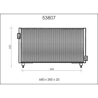 53807  CONDENSER SUBARU IMPREZA
