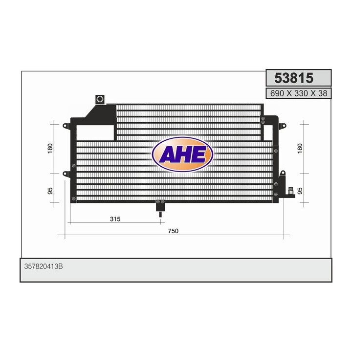 53815  CONDENSER VW PASSAT III