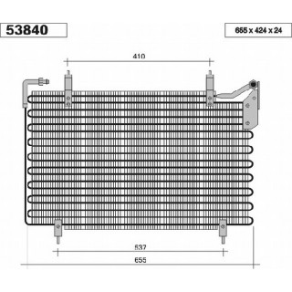 53840  CONDENSER JAGUAR XJ6