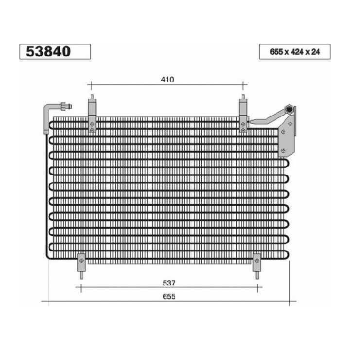 53840  CONDENSER JAGUAR XJ6
