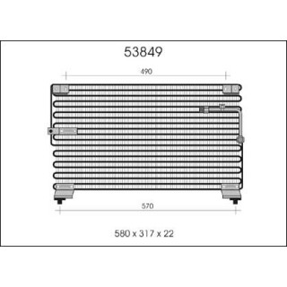 53849  CONDENSER MAZDA 626