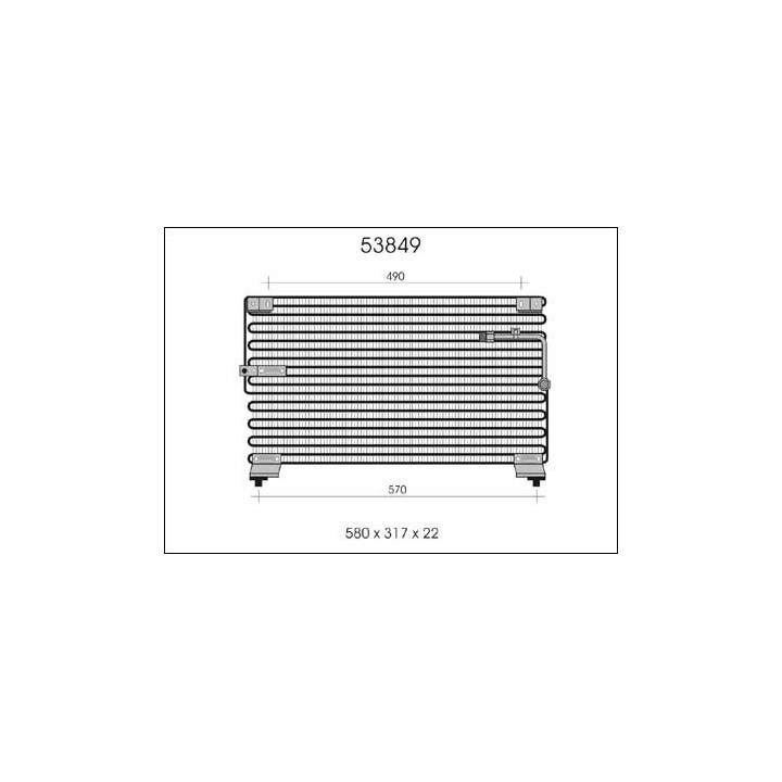 53849  CONDENSER MAZDA 626