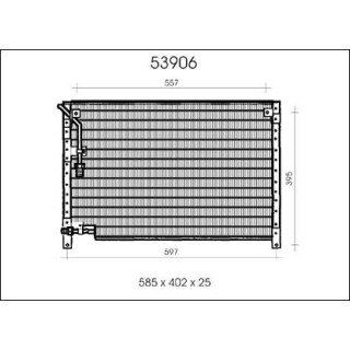 53906  CONDENSER VOLVO 740