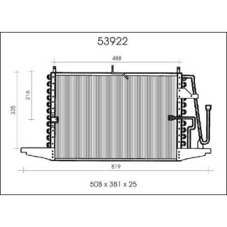 53922  CONDENSER FORD SCORPIO