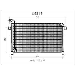 54314  CONDENSER NISSAN TERRANO