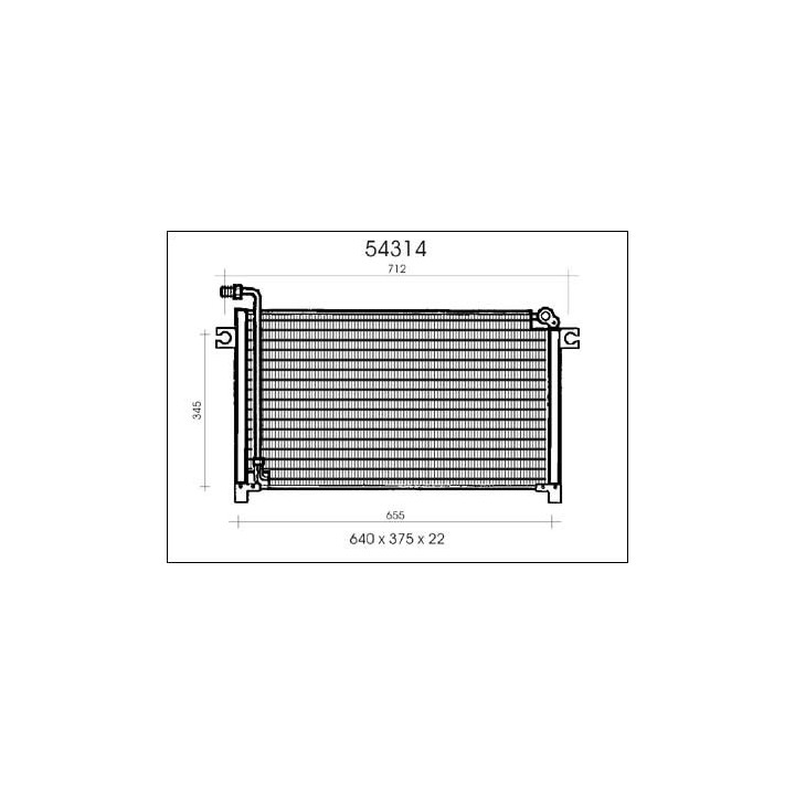 54314  CONDENSER NISSAN TERRANO