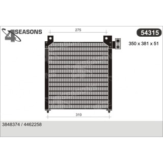 54315  CONDENSER CHRYSLER VOYAGER