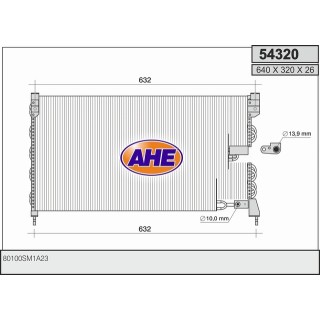 54320  COND HONDA Accord IV