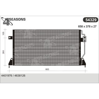 54329  CONDENSER CHRYSLER LE BARON