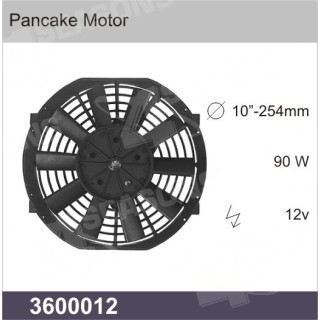 3600012  UNIVERSAL CONDENSER FAN 12V DIAMETER 10”-254MM