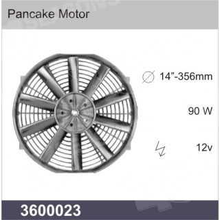 3600023  UNIVERSAL CONDENSER FAN 12V DIAMETER 14”-356MM