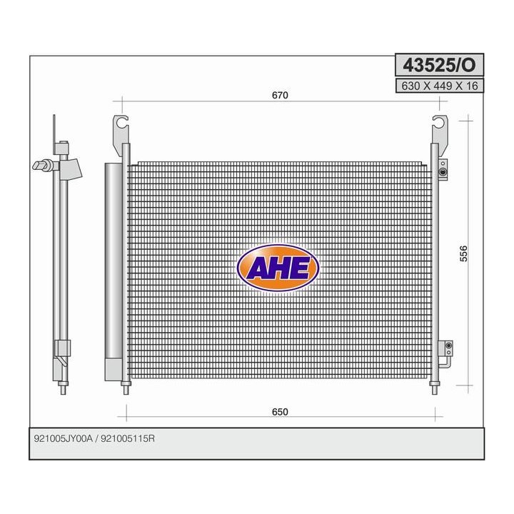 43525/O  COND RENAULT Koleos all   08-