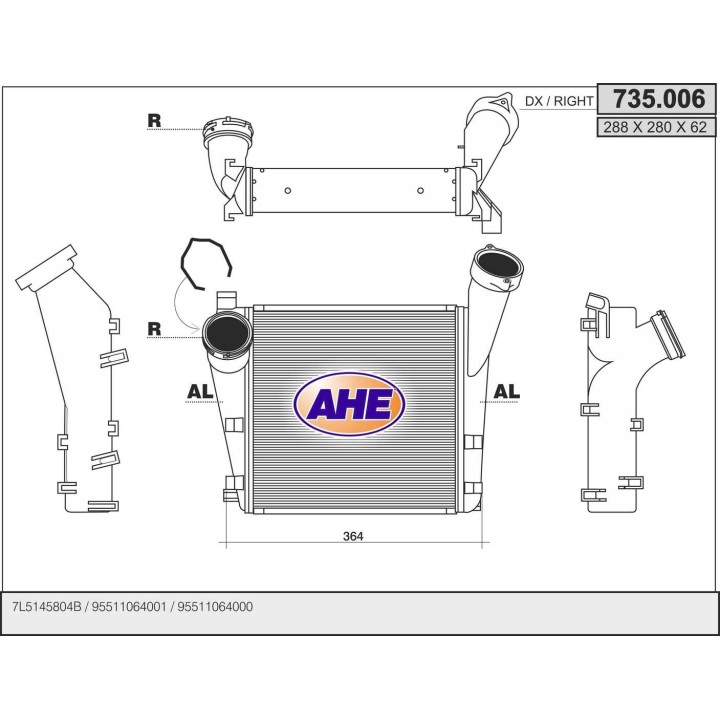 735006  PORSCHE Cayenne  (955)  Turbo - 3.6 - GTS 4.8 - 4.