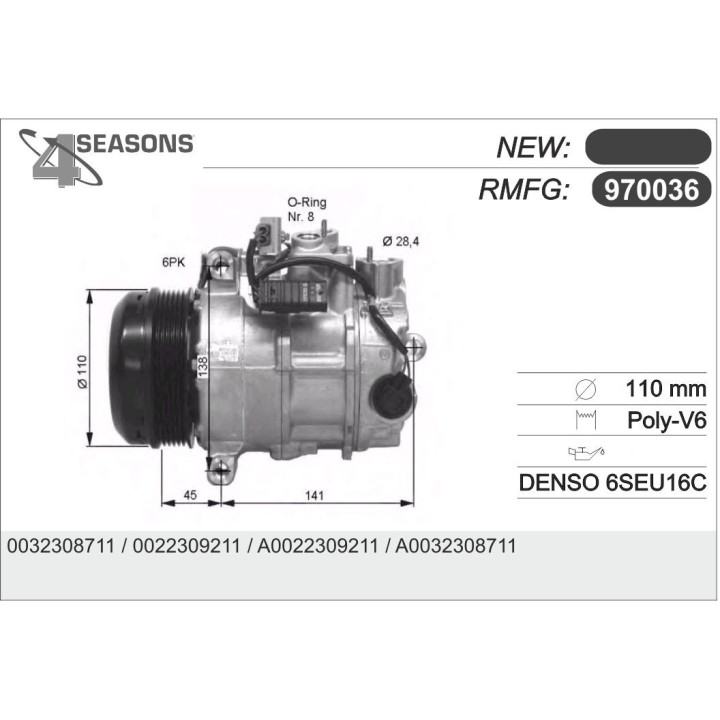 970036  CMP  MERCEDES (S204, S212, W212, CONECTOR  CON  3  PIN