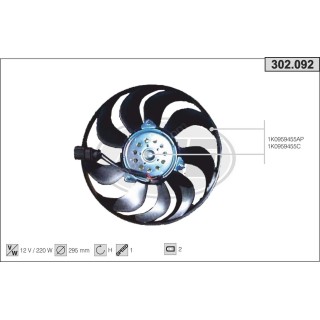 302092  FAN VOLKSWAGEN Touran (1T1, 1T2, 1T3) 04-