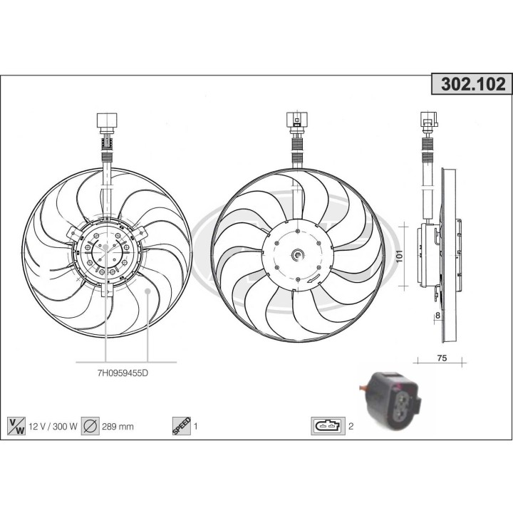 302102  VOLKSWAGEN Transporter V / Multivan V (7HA, 7HH, 7