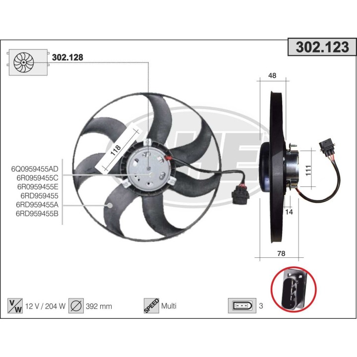 302123  SEAT/SKODA/VW Cordoba/Ibiza III/Ibiza IV/Toledo IV