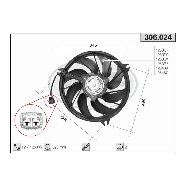 306024  PEUGEOT 206 1.1-1.4-1.6-2.0-1.4 HDI-1.6 HDI-1.9 D-